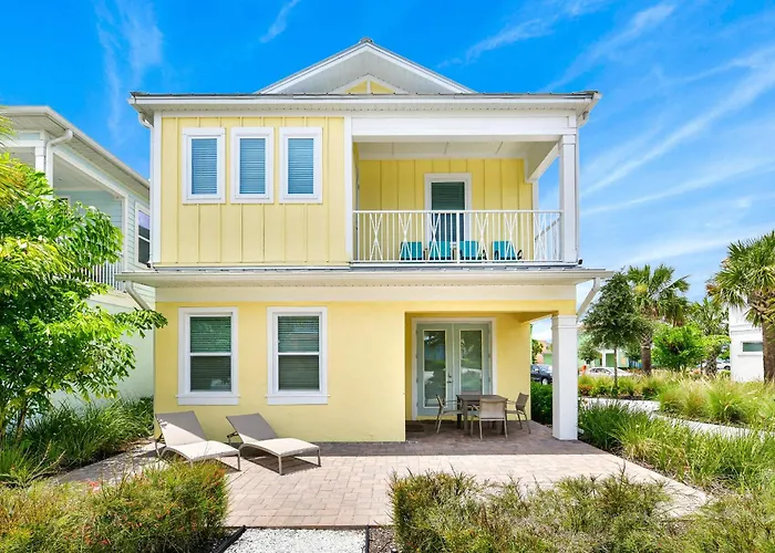 Sunny Yellow Cottage Near Disney With Margaritaville Resort Island H20 Waterpark Access - 2995La